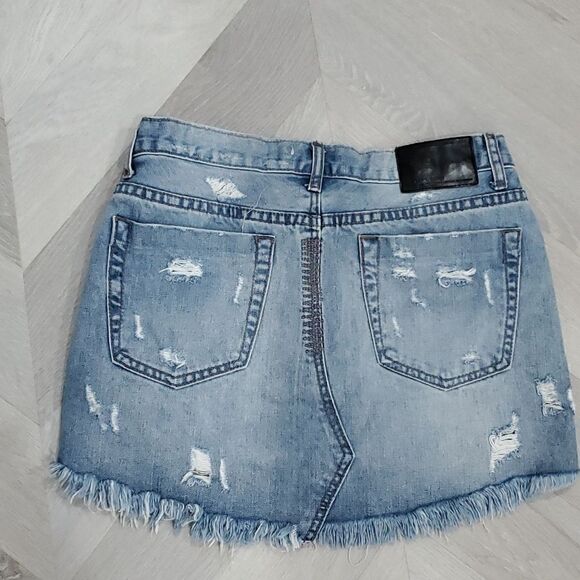 One teaspoon, Man X, Junkyard Denim Skirt, Size 26 - Picture 5 of 8